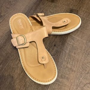 Size 10 beige BORN sandals almost new!